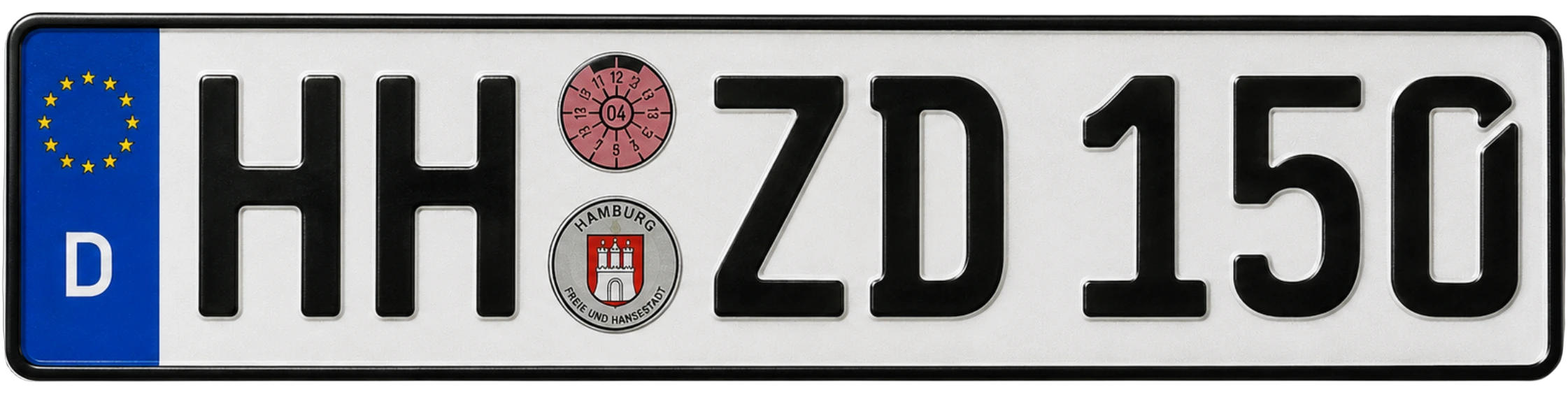 Kennzeichen HH ZD 150 aus Hamburg